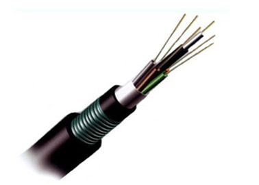 12 кабель оптического волокна ленты сердечника GYTA стальной для антенны/трубопровода, черный